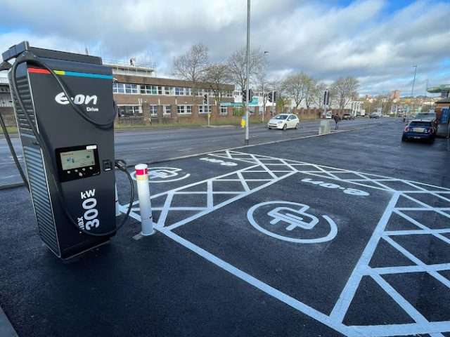 E.ON Drive Charging Station in Stoke-on-Trent United Kingdom of Great Britain and Northern Ireland