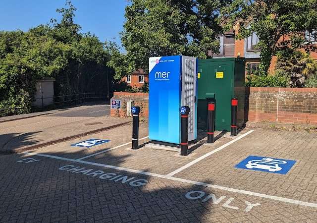 Mer Charging Station in Godalming United Kingdom of Great Britain and Northern Ireland