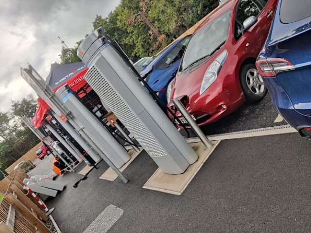 InstaVolt Charging Station in Warwick United Kingdom of Great Britain and Northern Ireland