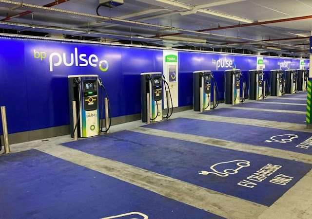 bp pulse Charging Station in London United Kingdom of Great Britain and Northern Ireland