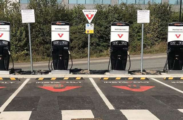 InstaVolt Charging Station in Sheffield United Kingdom of Great Britain and Northern Ireland