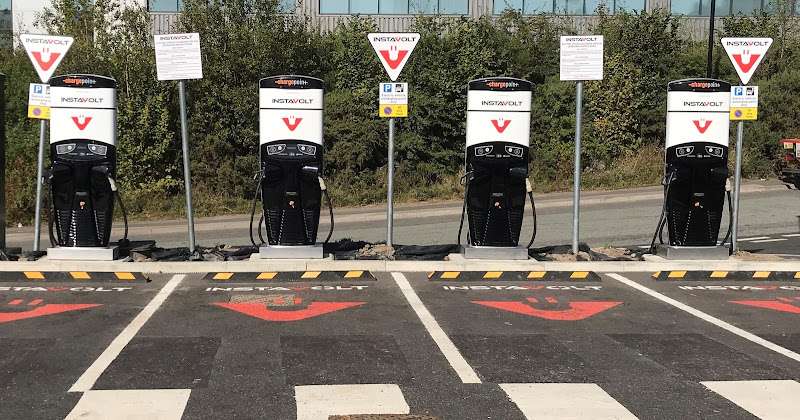 InstaVolt Charging Station EV Charging Station at Starbucks