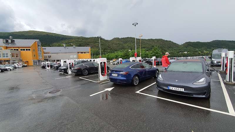 Tesla Supercharger EV Charging Station at Ådnavegen 63