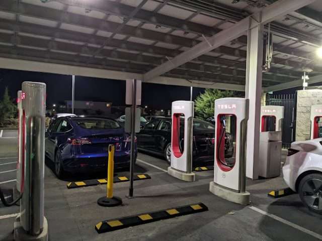 Tesla Supercharger in Rocklin California
