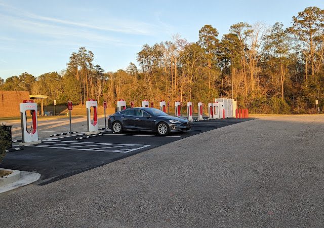 Tesla Supercharger in Evergreen Alabama