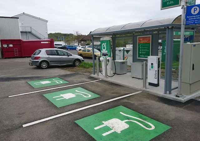 Mer Charging Station in Manger Norway 5936