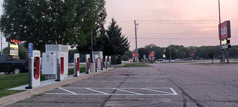 Tesla Supercharger EV Charging Station at Cub Foods