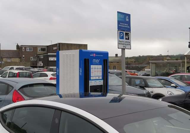 Mer Charging Station in Barnard Castle United Kingdom of Great Britain and Northern Ireland