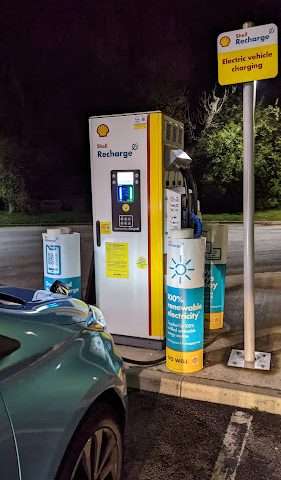 Shell Recharge Charging Station in Newton-le-Willows United Kingdom of Great Britain and Northern Ireland