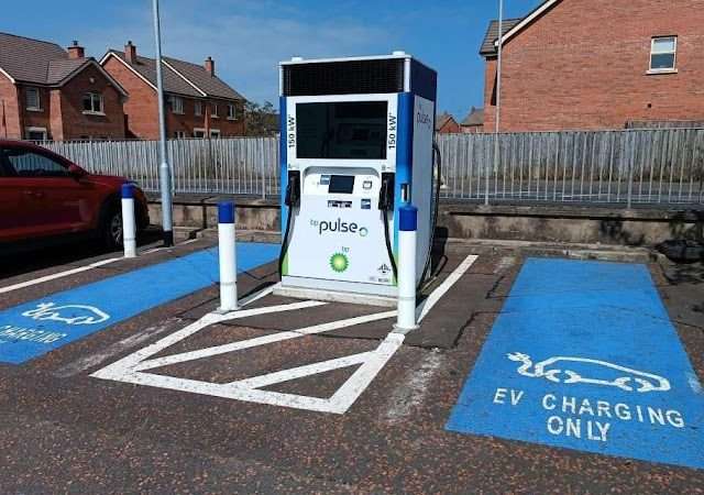 bp pulse Charging Station in Bangor United Kingdom of Great Britain and Northern Ireland