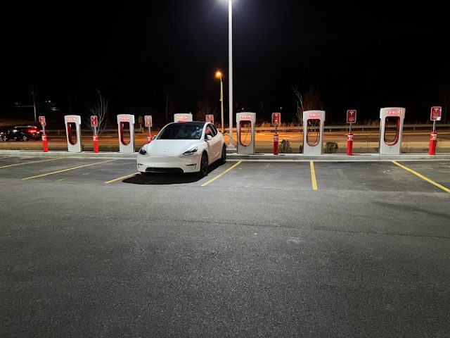 Tesla Supercharger in Perry Hall Maryland