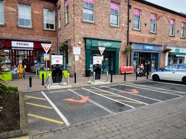 InstaVolt Charging Station in Gainsborough United Kingdom of Great Britain and Northern Ireland