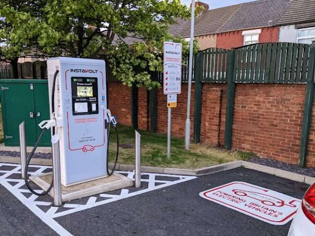 InstaVolt Charging Station in Redcar United Kingdom of Great Britain and Northern Ireland