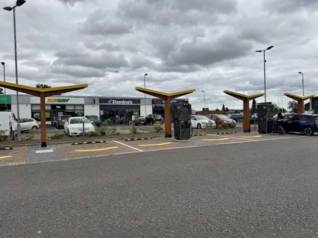 Fastned Charging Station in Dunfermline United Kingdom of Great Britain and Northern Ireland