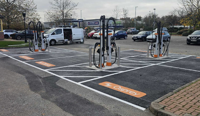 Osprey Charging Station in Wrexham United Kingdom of Great Britain and Northern Ireland