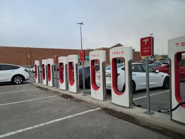 Tesla Supercharger in Pickering Ontario Canada