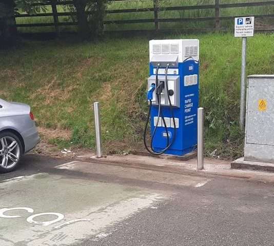 ESB Charging Station in Enniskillen United Kingdom of Great Britain and Northern Ireland