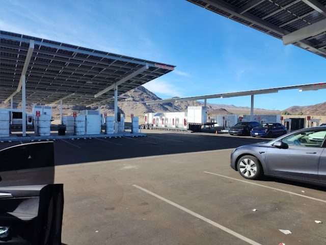 Tesla Supercharger in Baker California