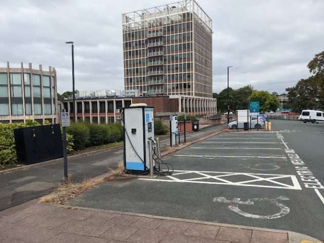 GeniePoint Charging Station in Carlisle United Kingdom of Great Britain and Northern Ireland