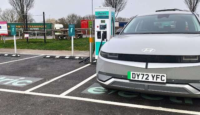 Applegreen Electric Charging Station in Sheffield United Kingdom of Great Britain and Northern Ireland