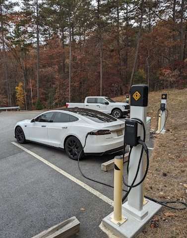 Rivian Waypoints Charging Station in Tallulah Falls Georgia