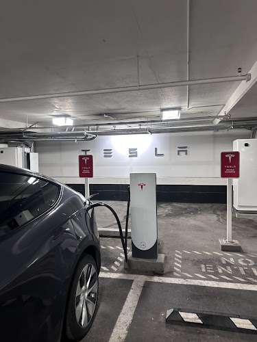 Tesla Supercharger EV Charging Station at CF Toronto