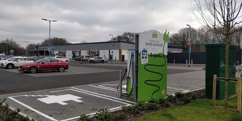Lidl Charging Station EV Charging Station at Solent Way