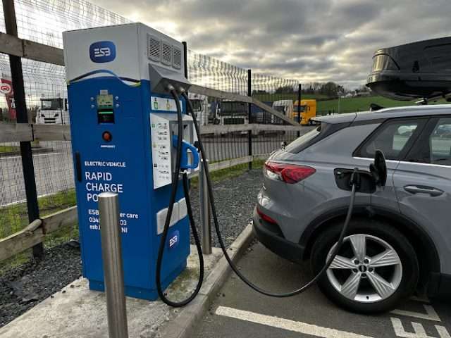 ESB Energy Charging Station in Banbridge United Kingdom of Great Britain and Northern Ireland