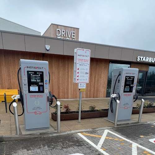 InstaVolt Charging Station EV Charging Station at Starbucks