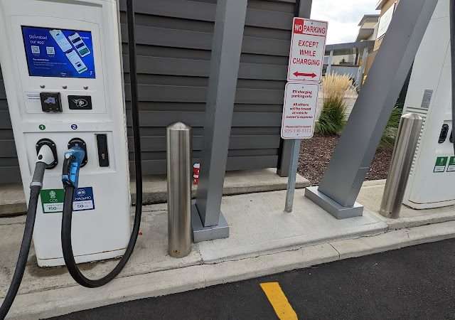 Electrify Canada Charging Station in Toronto ON Canada