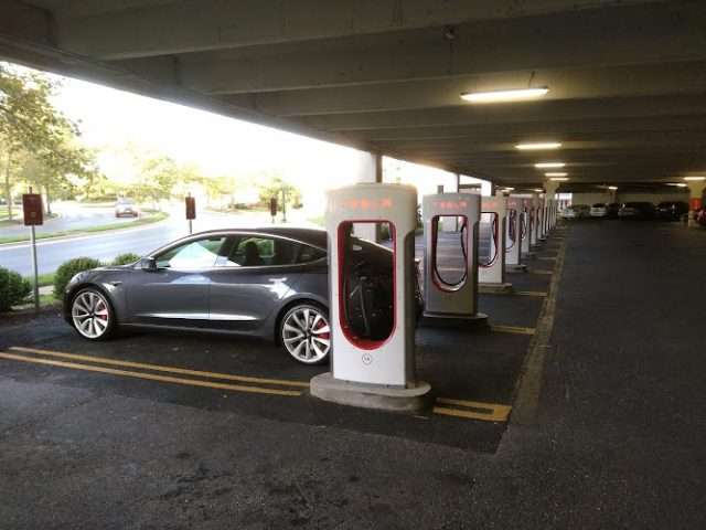 Tesla Supercharger in Gaithersburg Maryland