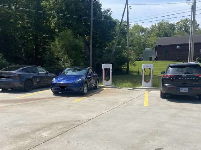 Tesla Supercharger in Mansfield Pennsylvania
