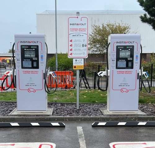 InstaVolt Charging Station in Weymouth United Kingdom of Great Britain and Northern Ireland