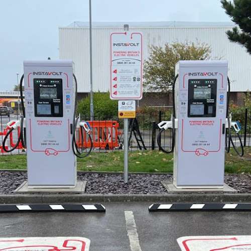InstaVolt Charging Station EV Charging Station at KFC