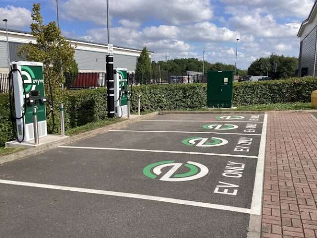 evyve Charging Station in Solihull United Kingdom of Great Britain and Northern Ireland