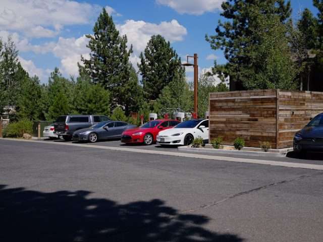 Tesla Supercharger in Truckee California