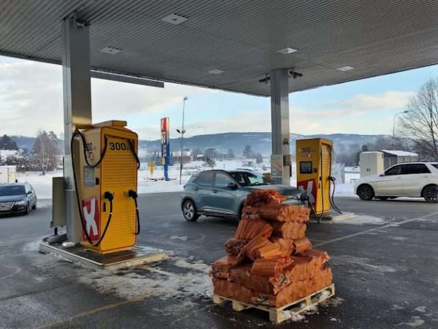 Uno-X Charging Station in Hokksund Norway 3302