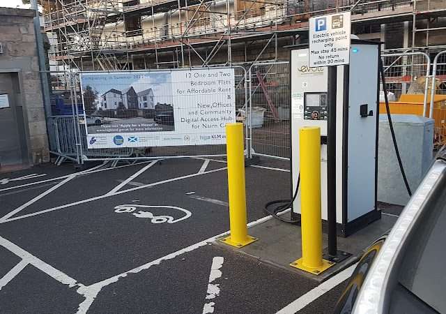 Chargeplace Scotland Charging Station in Nairn United Kingdom of Great Britain and Northern Ireland