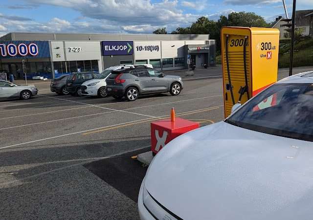 Uno-X eMobility Charging Station in Fauske Norway 8200