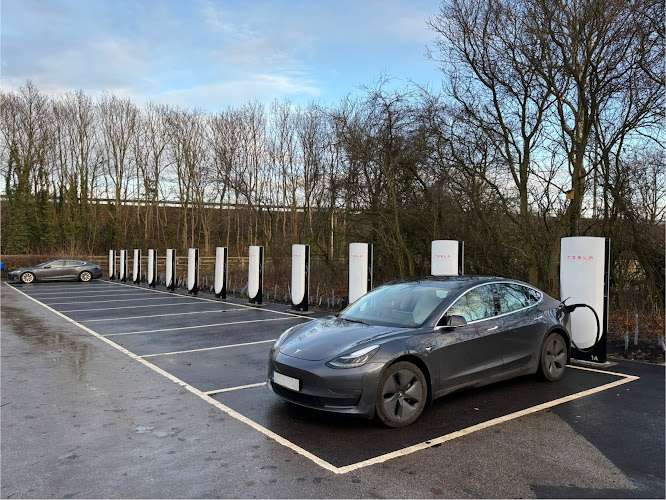 Tesla Supercharger EV Charging Station at 600 Huddersfield Rd