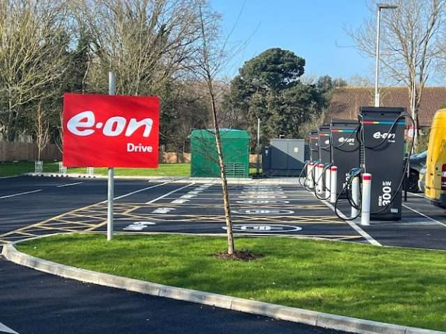 E.ON Drive Charging Station in Lowestoft United Kingdom of Great Britain and Northern Ireland