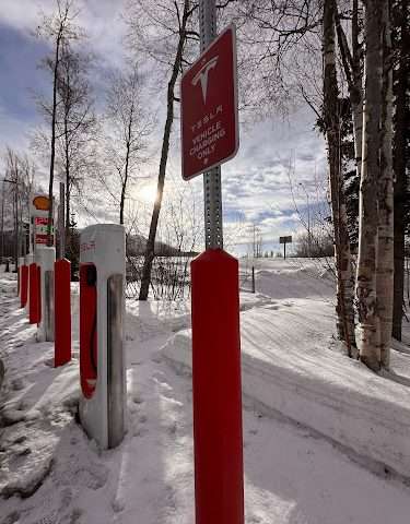 Tesla Supercharger in Chugiak Alaska