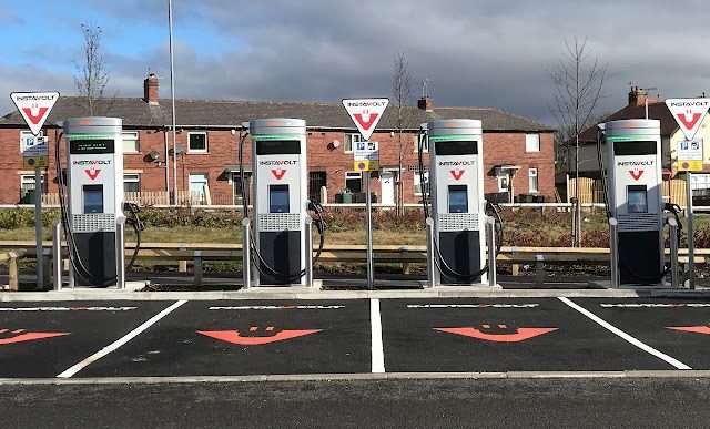 InstaVolt Charging Station in Bradford United Kingdom of Great Britain and Northern Ireland
