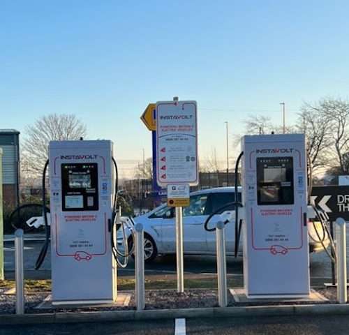 InstaVolt Charging Station in Middlesbrough United Kingdom of Great Britain and Northern Ireland