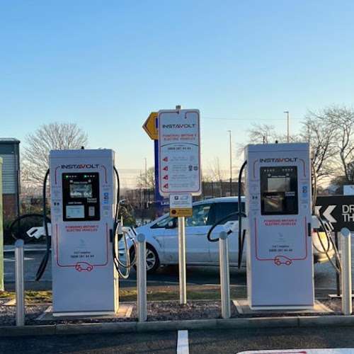 InstaVolt Charging Station EV Charging Station at Starbucks