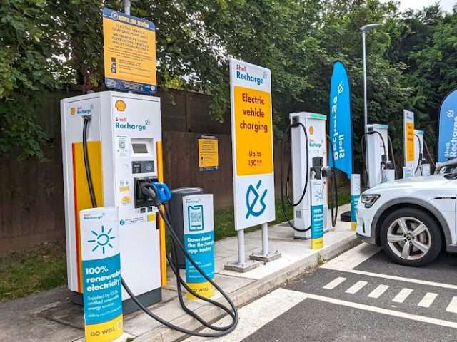 Shell Recharge Charging Station in Esher United Kingdom of Great Britain and Northern Ireland