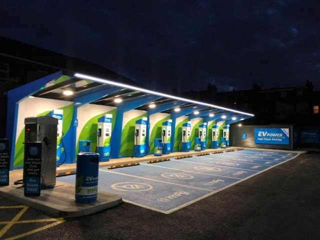 EV Power Charging Station in London United Kingdom of Great Britain and Northern Ireland