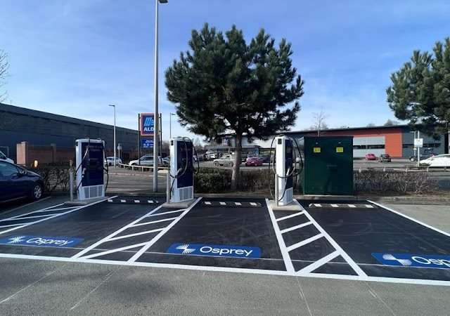 Osprey Charging Station in Welshpool United Kingdom of Great Britain and Northern Ireland