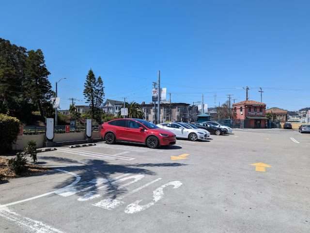 Tesla Supercharger in San Francisco California