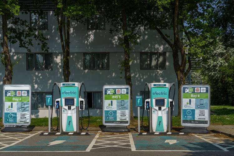 Applegreen Electric Charging Station EV Charging Station at Welcome Break South Mimms M25